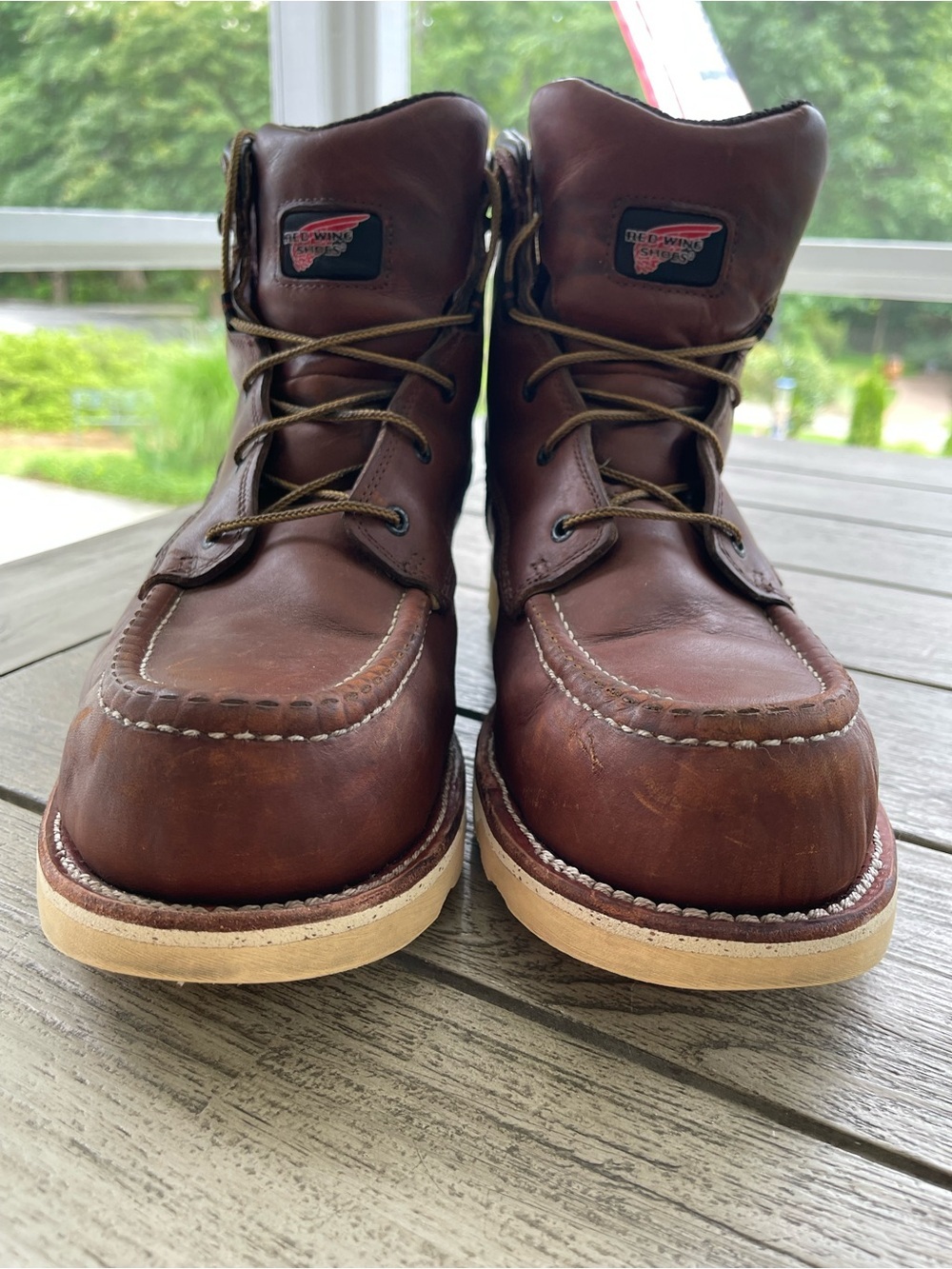 Red Wing Traction Tred Men’s Waterproof Safety Toe 6” Leather Boots size 13 D - Picture 5 of 9